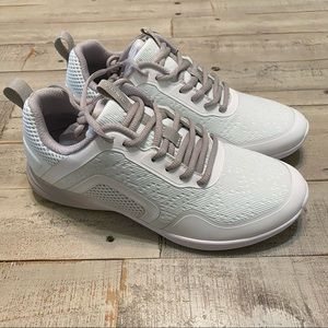 Women's White and Gray Sneakers